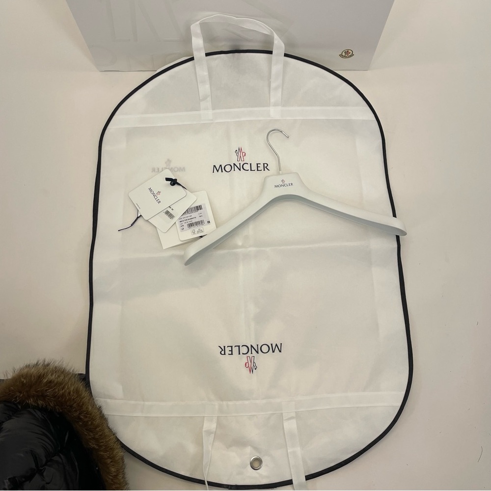 ❣️2X HP❣️ Moncler Maya Fur Jacket 5/XL Black - Picture 11 of 16